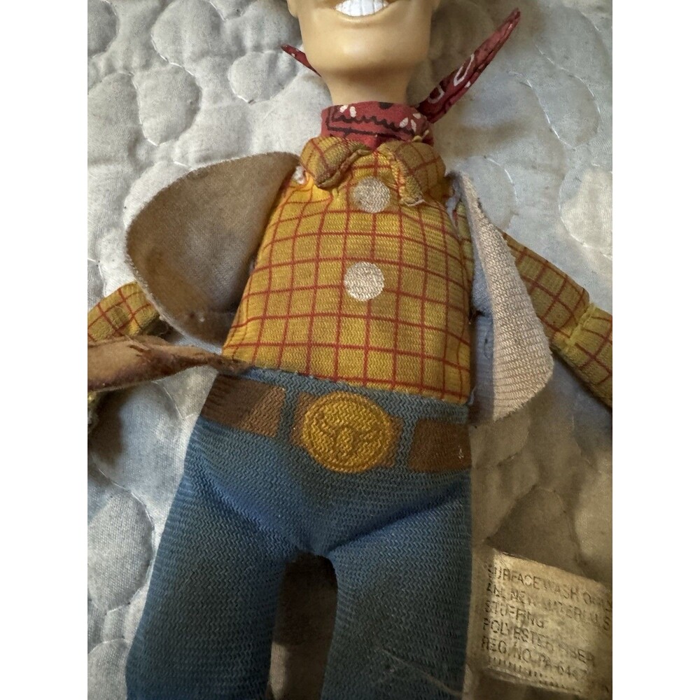 Disney Pixar Toy Story Woody Plush Doll Soft Toy Vintage 12” With Hat - Picture 3 of 7
